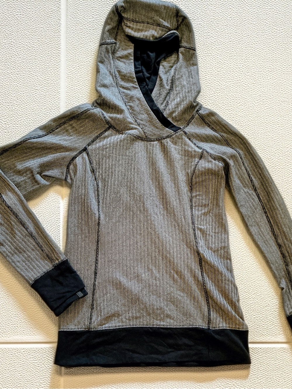 Lululemon Chevron Herringbone Pullover Thumbhole Hoodie